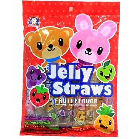 Żelki owocowe Jelly Straws Bear & Bunny galaretki ABC 300 g Sklep Wasabi Sushi Shop Wrocław produkty i akcesoria do su