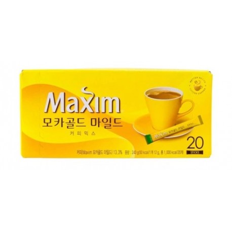 Kawa koreańska instant Maxim Mocha Gold Mild 20 szt 240 g Wasabi Sushi Shop Sklep Orientalny Wrocław