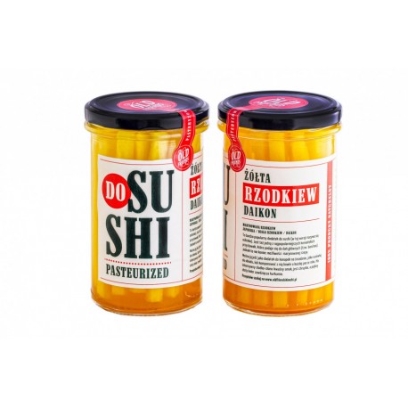 Żółta rzodkiew marynowana Daikon Oshinko do sushi Old Friends 500 g Sklep Wasabi Sushi Shop Wrocław produkty i akcesoria do sush