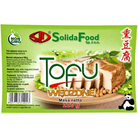 Tofu wędzone 220 g świeże NON GMO Solida Food Wasabi Sushi Shop Wrocław produkty i akcesoria do sushi i kuchni orientalnej