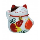 Japoński kot szczęścia i bogactwa z dzwoneczkiem Maneki Neko 20442 skarbonka Wasabi Sushi Shop Wrocław Sklep Orientalny