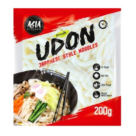 Makaron Udon Fresh Świeży gotowy 200 g Asia Kitchen Wasabi Sushi Shop Wrocław Sklep Orientalny