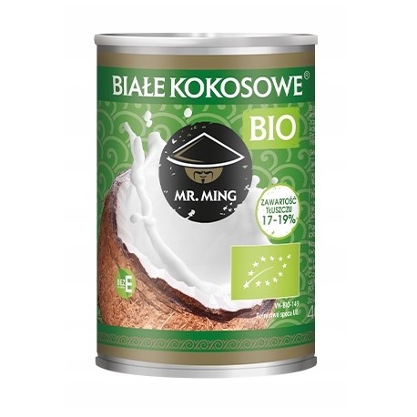 Mleczko Bio Białe Kokosowe Organic 400 ml Mr. Ming Wasabi Sushi Shop Sklep Orientalny Wrocław