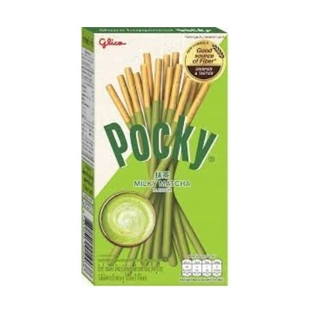 Paluszki biszkoptowe Pocky Milky Matcha 33 g Glico Wasabi Suhi Shop Sklep Orientalny Wrocław