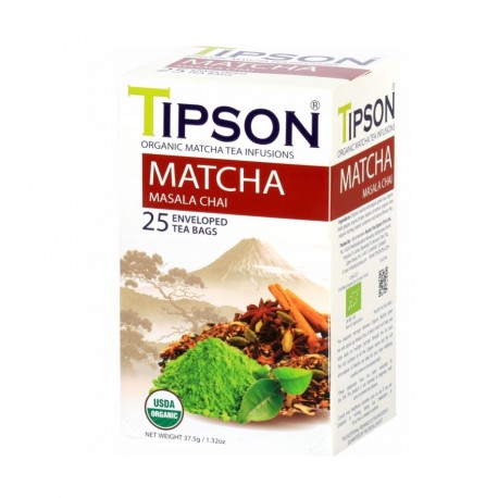 Tipson Matcha Masala Chai Herbata Organic 25 szt Wasabi Sushi Shop Sklep Orientalny Wrocław