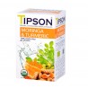 Tipson Organic ziołowa herbata moringa i kurkuma 25 szt