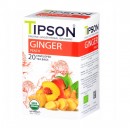 Tipson Organic ziołowa herbata imbir brzoskwinia 20 szt