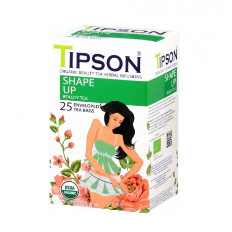 Tipson Shape Up organiczna herbata ziołowa 25 szt Wasabi Sushi Shop Sklep Orientalny Wrocław