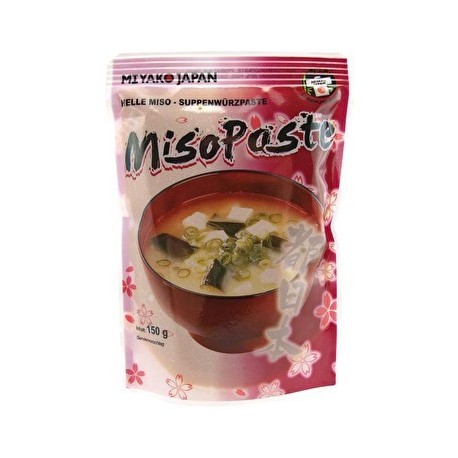 Miyako Japan jasna pasta do zupy Miso 150 g Sklep Wasabi Sushi Shop Wrocław produkty i akcesoria do sushi i kuchni orientalnej
