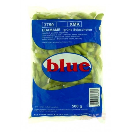 Mrożona zielona soja Edamame strąki Blue 500 g Wasabi Sushi Shop Wrocław Sklep Orientalny