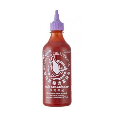 Sos chili Sriracha z cebulą  455 ml - ostry Wasabi Sushi Shop klep Orientalny Wrocław