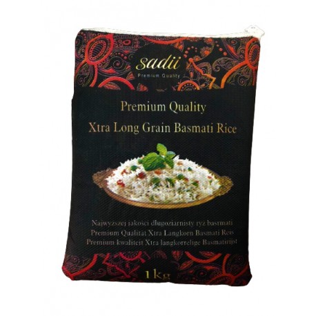 Ryż Basmati Xtra Long Grain Premium Sadii 1 kg Wasabi Sushi Shop Wrocław Sklep Orientalny
