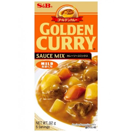 Japońskie Golden Curry Mild (łagodne) 92 g S&B 5 porcji Sklep Wasabi Sushi Shop Wrocław produkty i akcesoria do sushi i kuchni