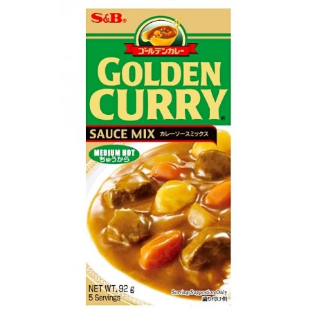 Japońskie Golden Curry Medium Hot 92 g S&B 5 porcji Sklep Wasabi Sushi Shop Wrocław produkty i akcesoria do sushi i kuchni