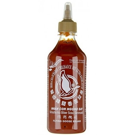 Sos chili Sriracha z czosnkiem 455 ml - ostry (chili 51%) Wasabi Sushi Shop Wrocław produkty i akcesoria do sushi i kuchni orien