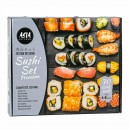 Zestaw Sushi Set Premium Silver Prezent dla 4-6 osób 70 kawałków Asia Kitchen Wasabi Sushi Shop Wrocław Sklep Orientalny